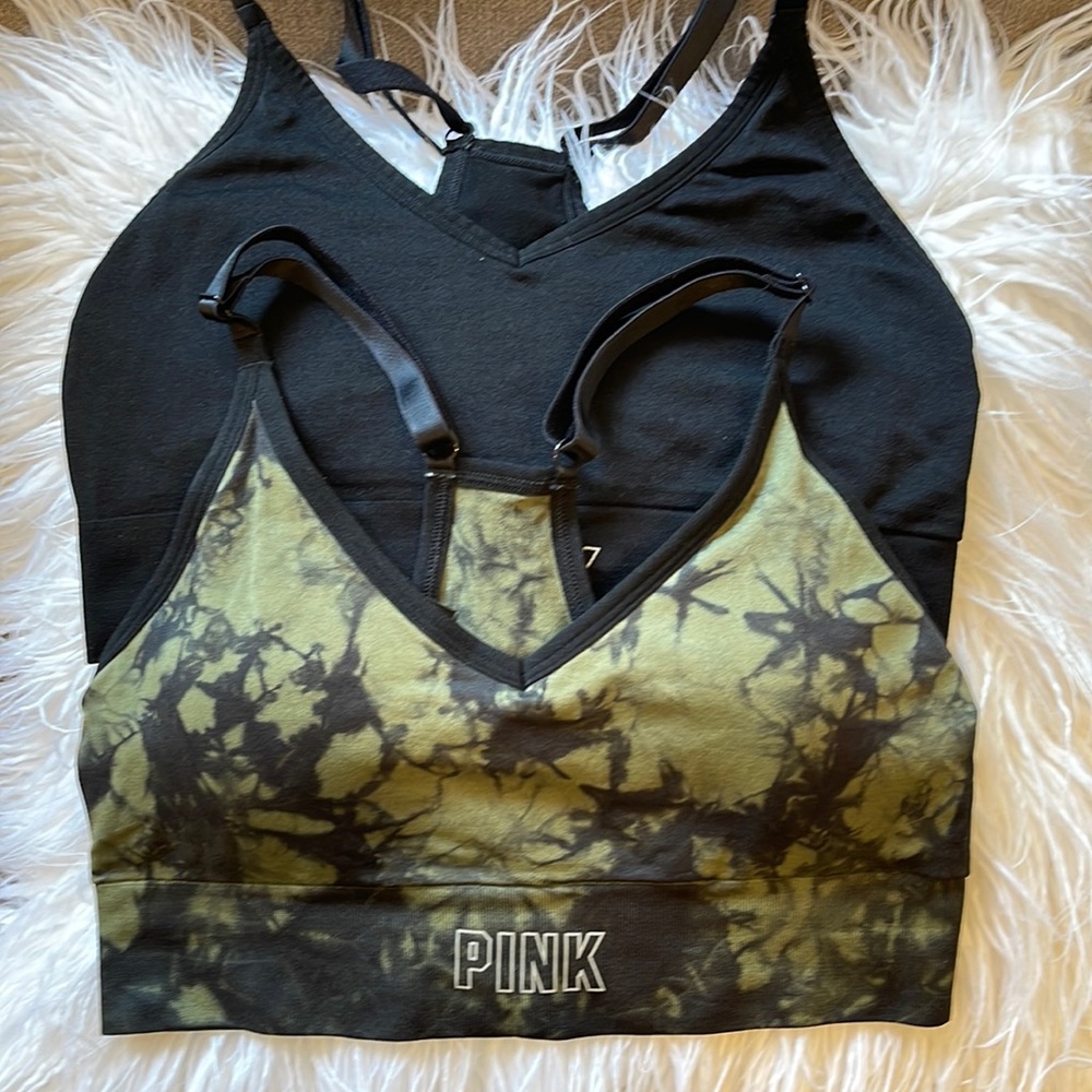 Set of Two PINK Sport Sportsbras